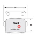Carbon Metallic F/R Brake Pads Mx Husqvarna / Kawasaki / Suzuki Alt Br P07Hc20 / 22 / 32