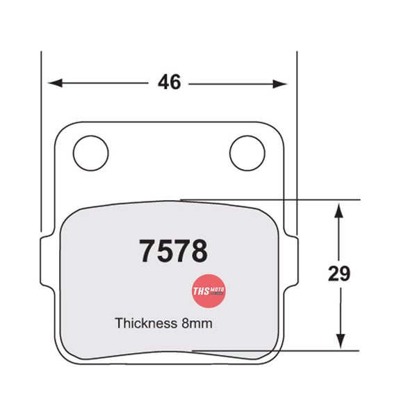 Carbon Metallic F/R Brake Pads Mx Husqvarna / Kawasaki / Suzuki Alt Br P07Hc20 / 22 / 32