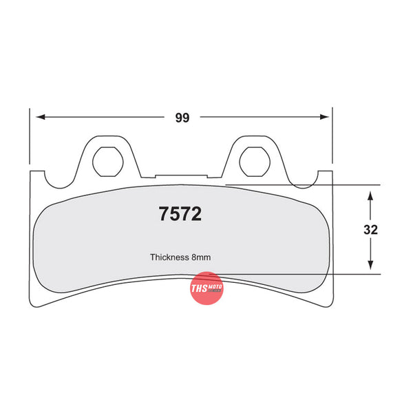 Carbon Metallic F Brake Pads Triumph/Yamaha Alt Br P07Ya32