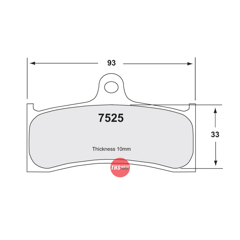 Carbon Metallic F Brake Pads Kawasaki 6 Piston Alt Br P07Ka20