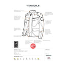 Hevik Titanium 3-Layer Jacket Black Size Large