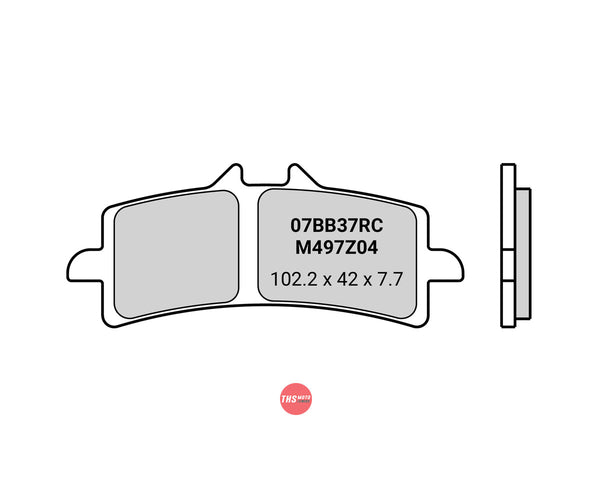 Brembo Brake Pads Front Z04 Race Superbike Calliper 107A48639 07Bb37