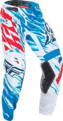 Fly Racing Kinetic Pants Relapse Red/White/Blue Size 30" Waist