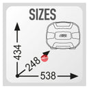 Givi Monokey Top Box/Pannier (Pl/Plr) 35Lt Trekker Lite Silver