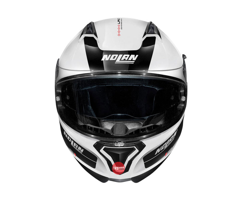 Nolan Helmet N87 Plus Distinctive Metal White/Black Size X-Small