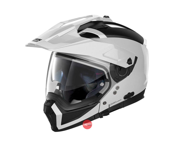 Nolan Helmet N70-2X Classic N-Com Metal White Size XS