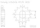 Moto Master Sprocket Front Steel 10T GasGas 61.008.11.10
