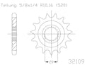 Moto Master Sprocket Front Steel 12T GasGas 61.011.11.12