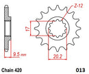Moto Master Sprocket Front Steel 14T GasGas 61.013.11.14