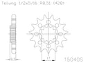 Moto Master Sprocket Front Steel 13T Husqvarna 61.014.11.13