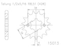 Moto Master Sprocket Front Steel 13T Suzuki 61.018.11.13