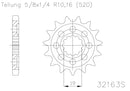 Moto Master Sprocket Front Steel 13T Husqvarna 61.028.11.13