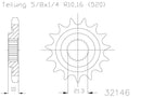 Moto Master Sprocket Front Steel 13T Suzuki 61.031.11.13