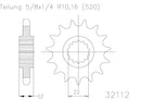 Moto Master Sprocket Front Steel 12T GasGas 61.037.11.12