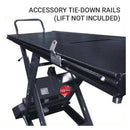 Bike Lift Tie-Down Side Rails With 1 Pair Of Sliding Hooks (to Suit Absolute 756 Lift)