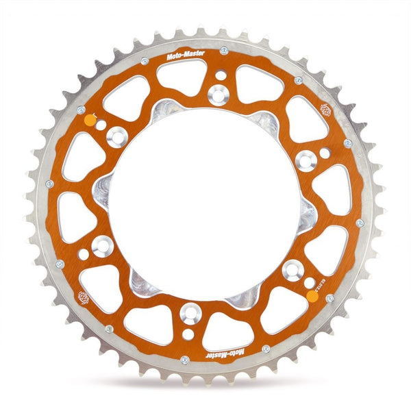 Moto Master Sprocket Rear Fusion Dual Ring Orange 48T