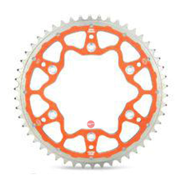Moto Master Sprocket Rear Fusion Dual Ring Orange 51T