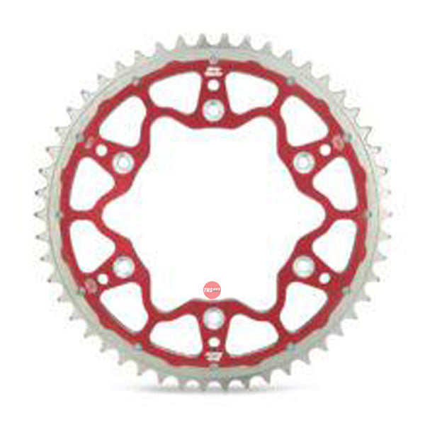 Moto Master Sprocket Rear Fusion Dual Ring Red 50T