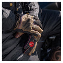 Merlin Ranger Long Wax Gloves Brown Size Small