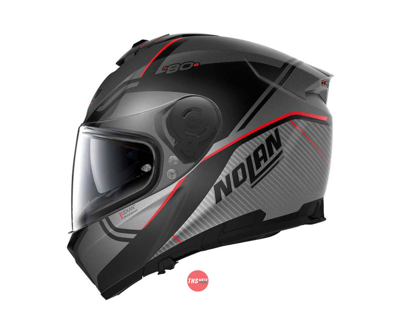 Nolan Helmet N80-8 Astute N-Com Flat Lava Grey Size 2XL