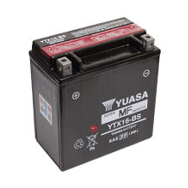 Yuasa YTX16-BS Battery - Factory Activated Not Dg