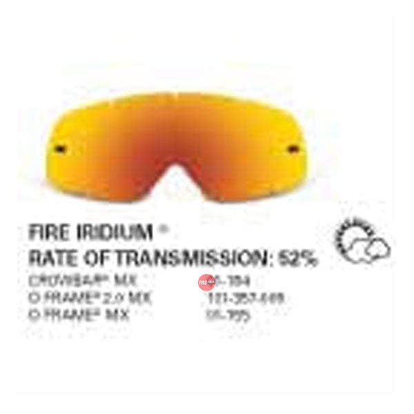 Oakley Oframe Fire Iridium Lens