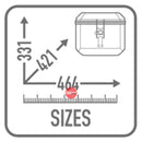 Givi Monokey Top Box 44Lt Alaska Alu Black