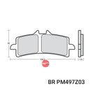 Brembo Brake Pads Front Z03 Track/Road 07Bb37