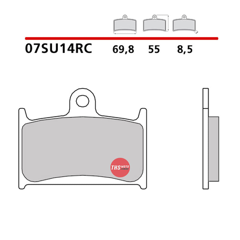 Brembo Brake Pads Front Track Carbon Ceramic Suzuki Gsx-R 750 '86-'95