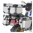 Givi Cam-Side Pannier Right (Shaped) 33Lt Outback Evo Alu Silver (Plos)