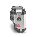 Givi Cam-Side Pannier Right (Shaped) 33Lt Outback Evo Alu Silver (Plos)