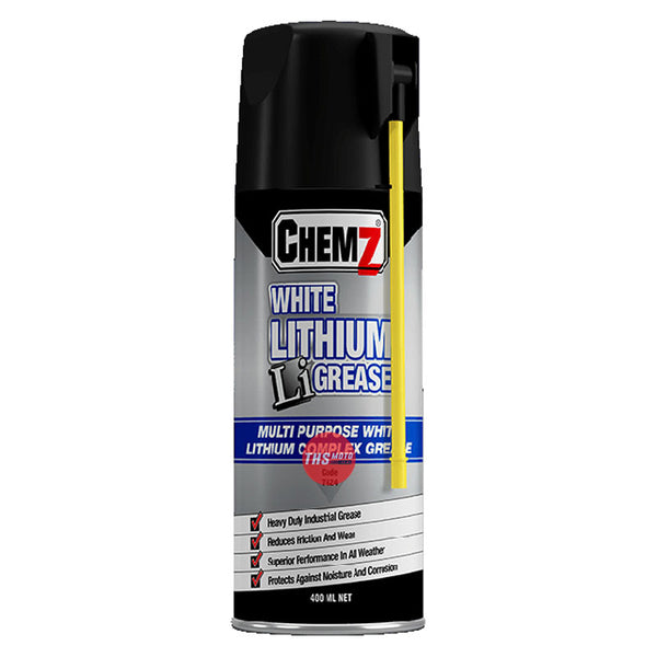 Chemz White Lithium Grease Aerosol 400 Ml