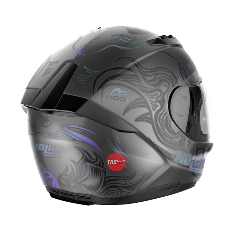 Nolan Helmet N60-6 Muse Flat Lava Grey / Violet Size Large