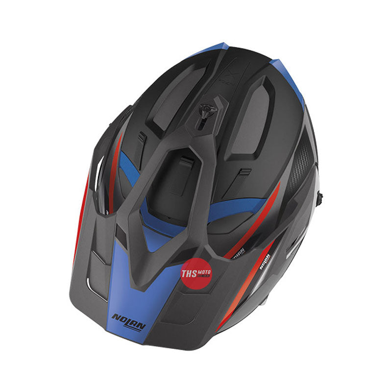 Nolan Helmet N70-2X Earthquake Flat Lava Grey / Blue Red Size 2XL