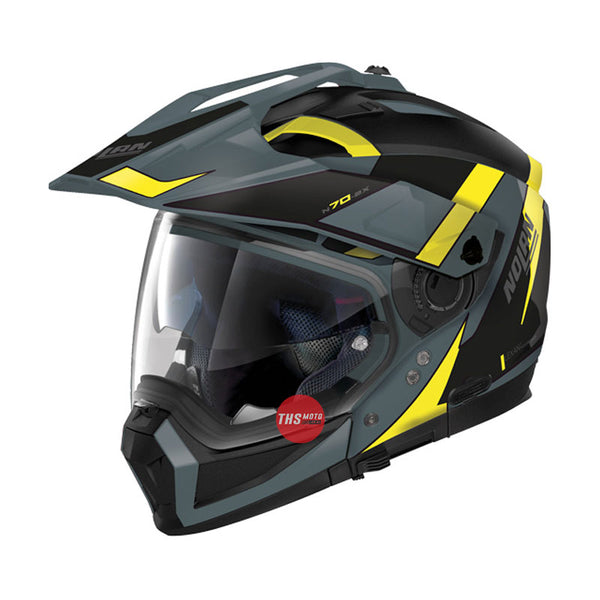 Nolan Helmet N70-2X Skyfall Flat Lava Grey / Yellow Size Large