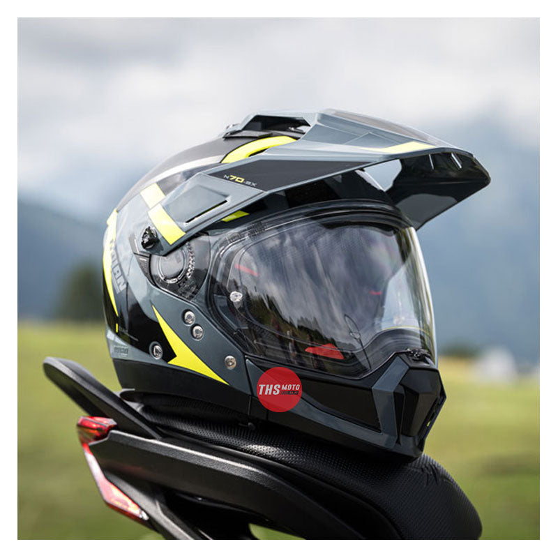 Nolan Helmet N70-2X Skyfall Flat Lava Grey / Yellow Size Large
