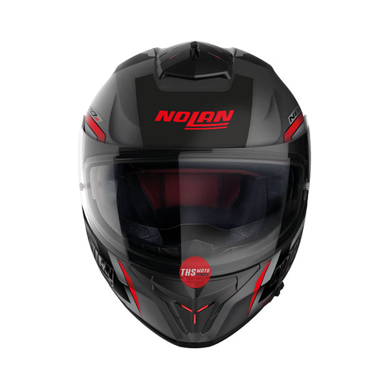Nolan Helmet N80-8 Wanted Flat Lava Grey / Red Size 3XL