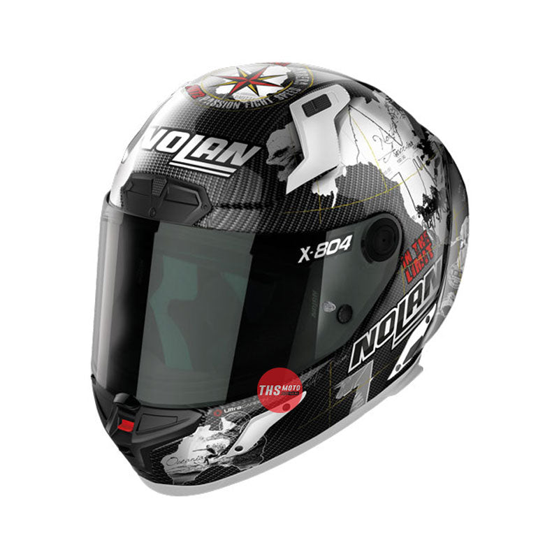 Nolan Helmet X804Rs Ultra Carbon Replica C. Checa White Size XS