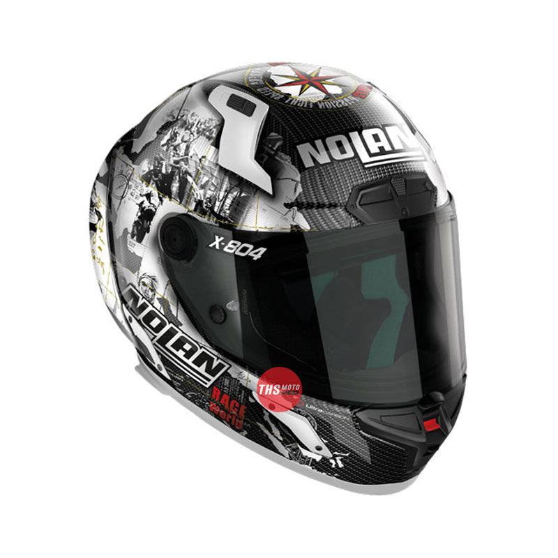 Nolan Helmet X804Rs Ultra Carbon Replica C. Checa White Size Medium