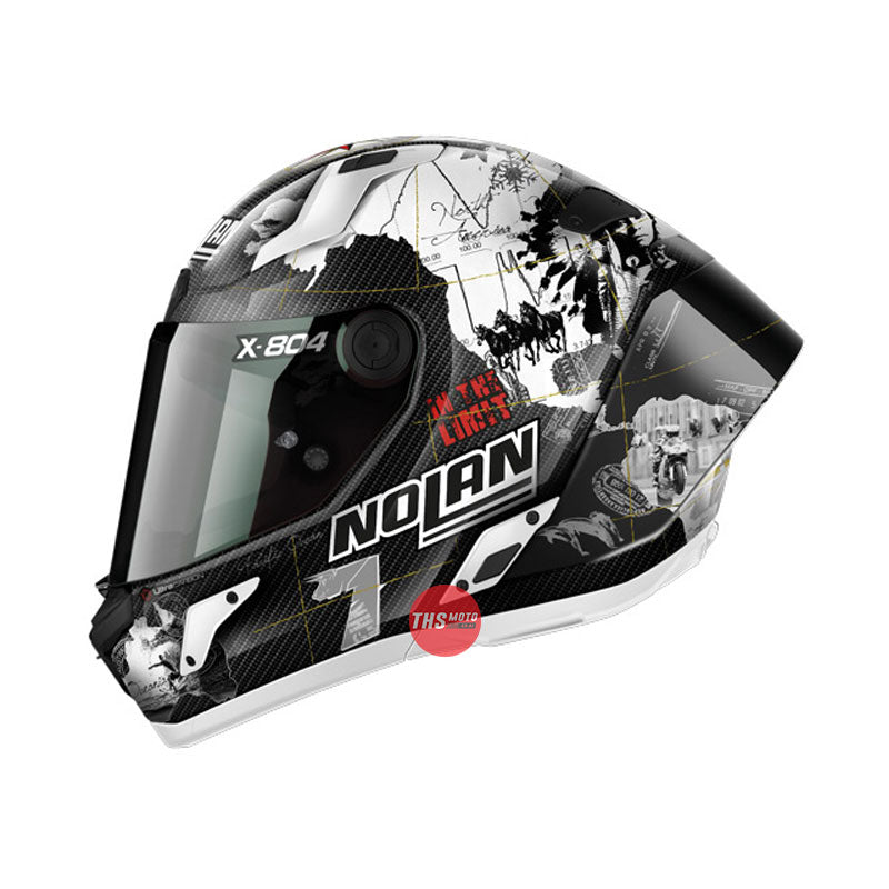 Nolan Helmet X804Rs Ultra Carbon Replica C. Checa White Size XS