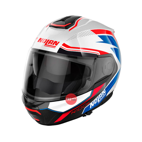 Nolan Helmet N1006 Surveyor Metal White / Blue Red Black Size Large