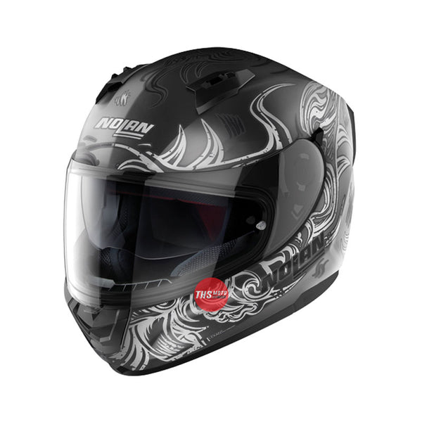 Nolan Helmet N60-6 Muse Flat Lava Grey / White Size Large