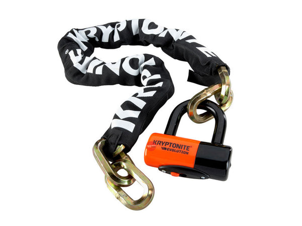 Kryptonite New York 1210 Chain 12mm X 100cm W/ Ev Series 4 Disc Lock 9US