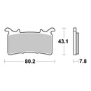 Brembo Xtra Sinter Front Brake Pads 07GR99SR