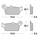 Brembo Upgrade Sinter Rear Brake Pads 07HO26SX