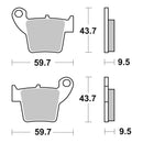 Brembo Prime Sinter Rear Brake Pads 07HO48SD