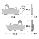 Brembo Prime Sinter Rear Brake Pads 07SU17SP