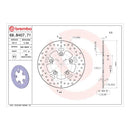 Brembo Prime Serie Oro Rear Brake Disc 68B40771