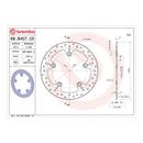 Brembo Prime Serie Oro Rear Brake Disc 68B407C0