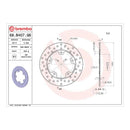 Brembo Prime Serie Oro Rear Brake Disc 68B407G6